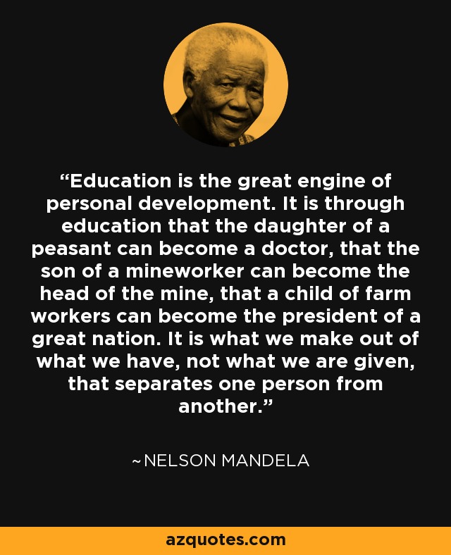 nelson-mandela-Education quote